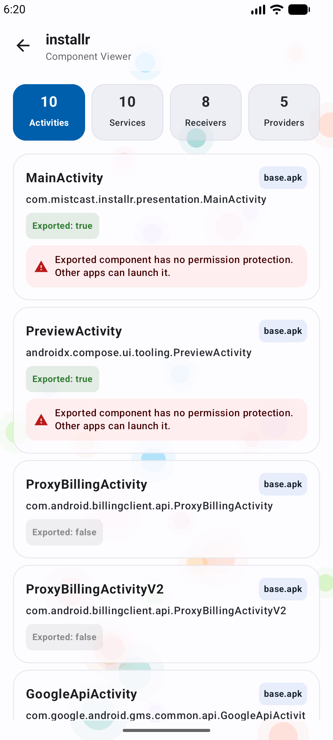 Component viewer